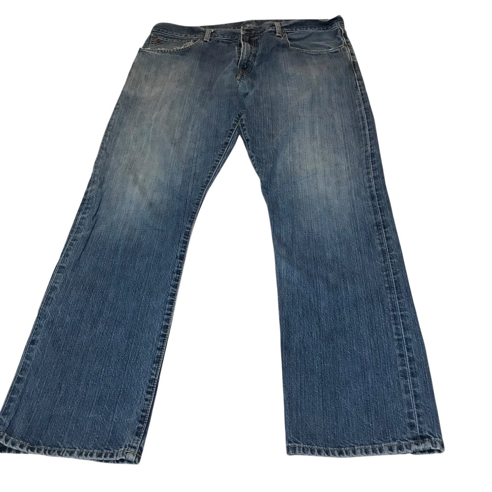 Polo Ralph Lauren Authentic Dungarees Mens‎ Blue Straight Leg Denim Jeans 36x32 - Picture 2 of 16